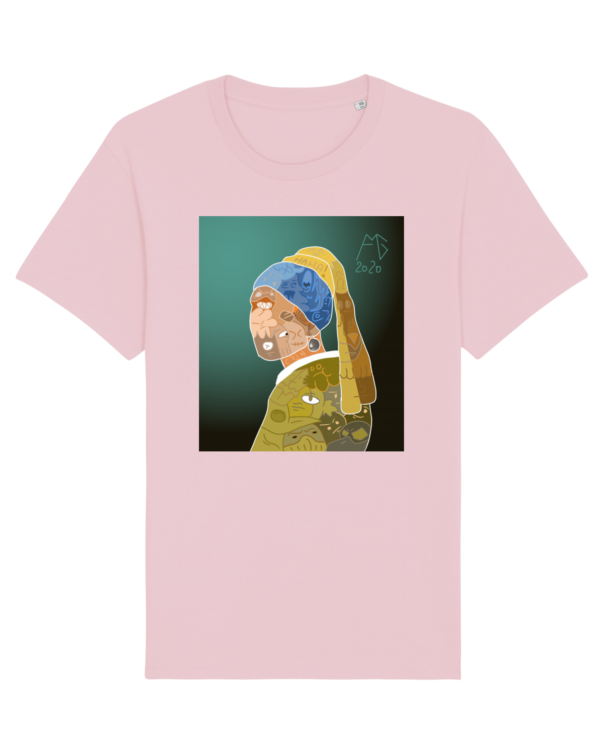 Tricou mânecă scurtă Unisex Rocker Cotton Pink
