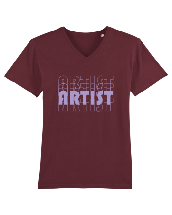 OVERLAID ARTIST Burgundy