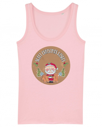 Sweet Christmas Wishes Cotton Pink