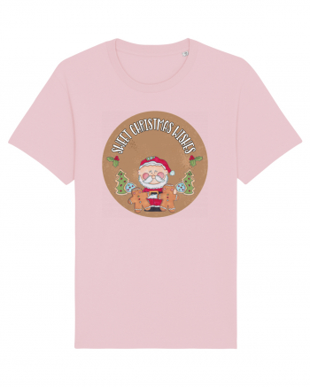 Sweet Christmas Wishes Cotton Pink