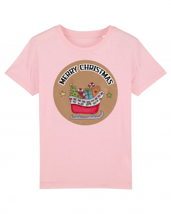 Merry Christmas Sleight Cotton Pink