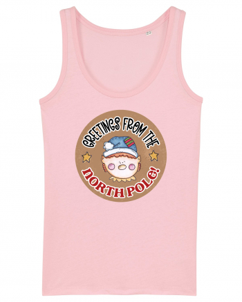 Greeting from the North Pole Cotton Pink