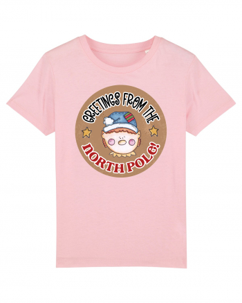 Greeting from the North Pole Cotton Pink