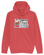 Santa Claus is Coming to Town Hanorac cu fermoar Unisex Connector