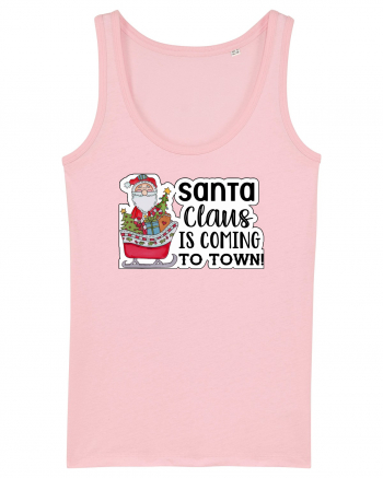 Santa Claus is Coming to Town Cotton Pink