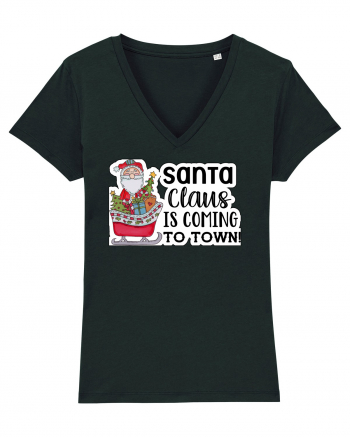 Santa Claus is Coming to Town Black