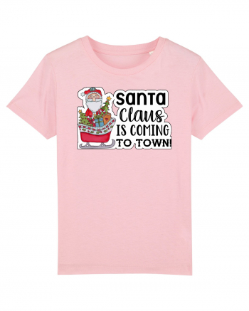 Santa Claus is Coming to Town Cotton Pink