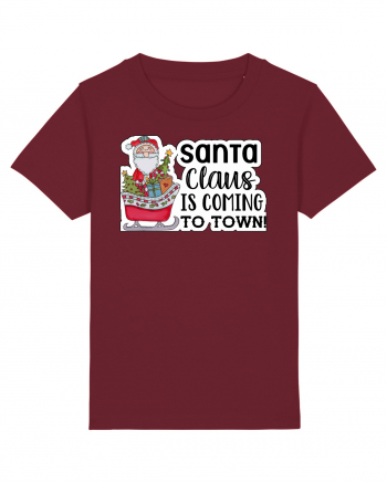 Santa Claus is Coming to Town Burgundy