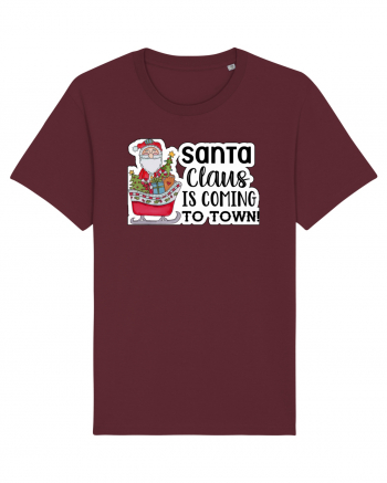Santa Claus is Coming to Town Burgundy
