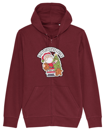 Sweet Christmas Wishes from Santa Burgundy