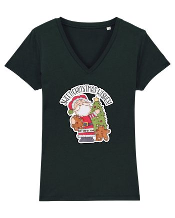 Sweet Christmas Wishes from Santa Black