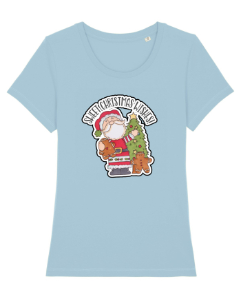 Sweet Christmas Wishes from Santa Sky Blue