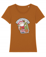 Sweet Christmas Wishes from Santa Tricou mânecă scurtă guler larg fitted Damă Expresser