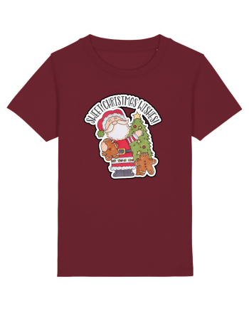 Sweet Christmas Wishes from Santa Burgundy