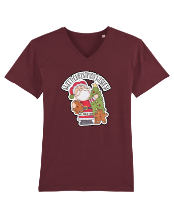 Sweet Christmas Wishes from Santa Burgundy