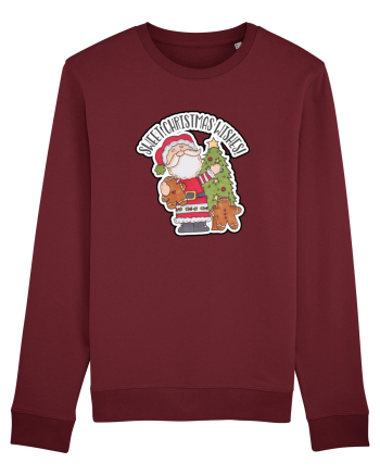 Sweet Christmas Wishes from Santa Burgundy
