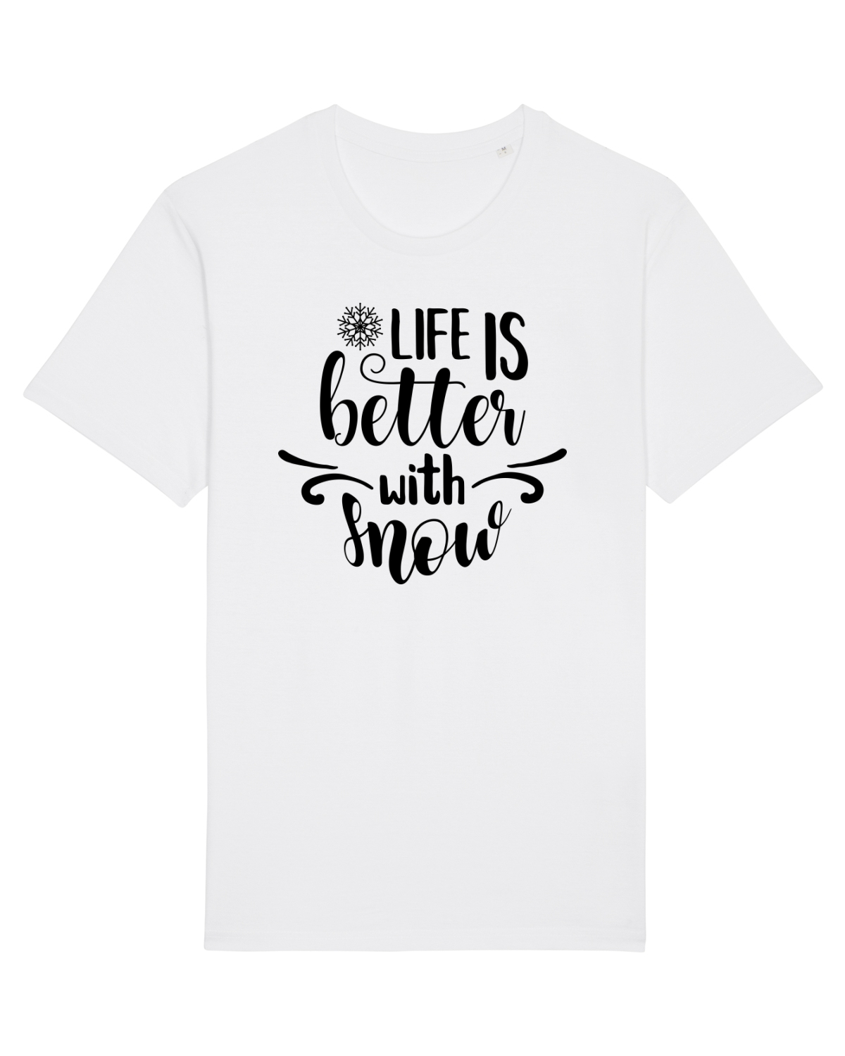 Tricou mânecă scurtă Unisex Rocker White