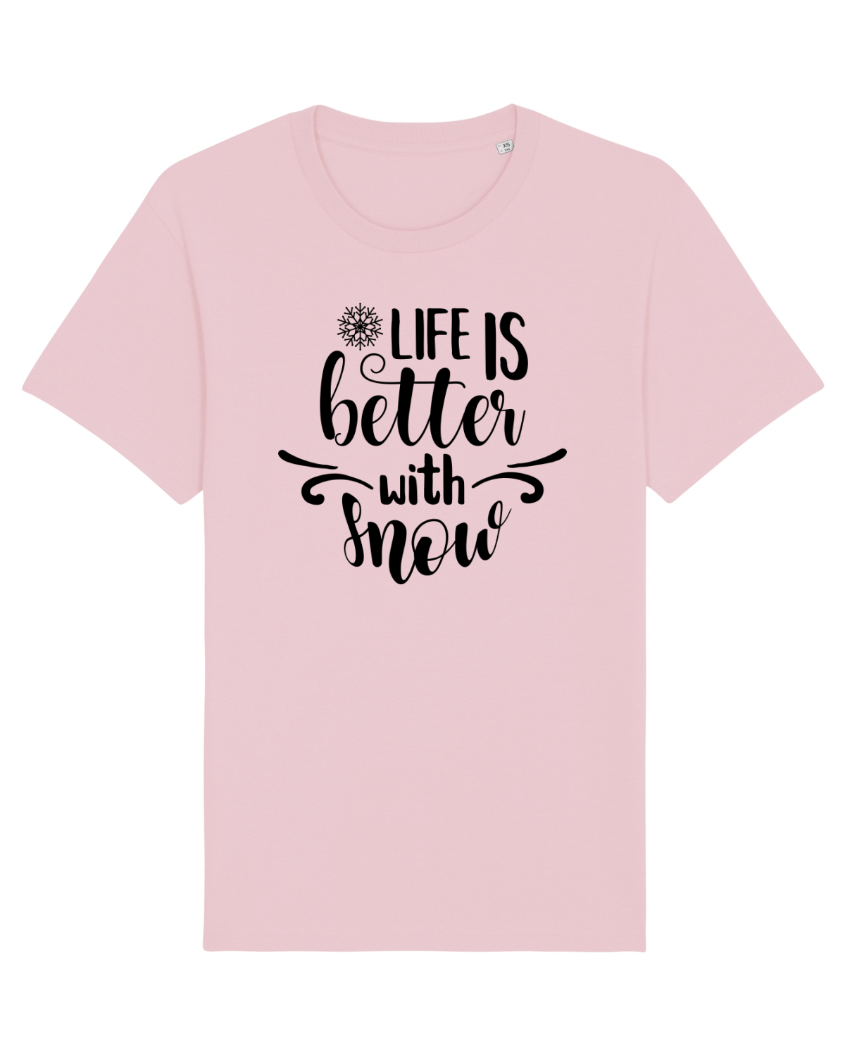 Tricou mânecă scurtă Unisex Rocker Cotton Pink