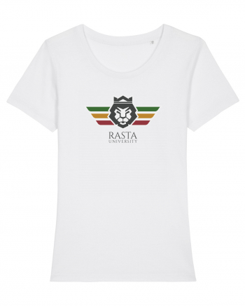 Rasta University Lion Logo White