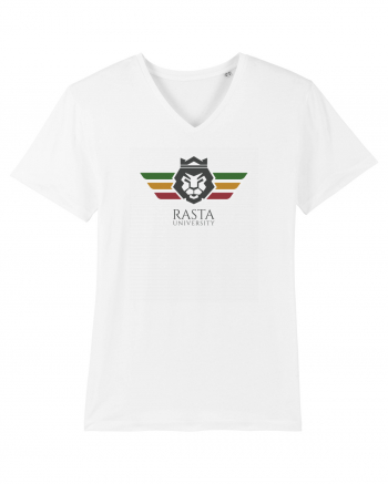 Rasta University Lion Logo White