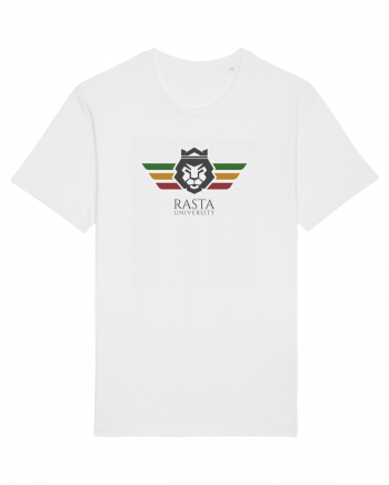 Rasta University Lion Logo White