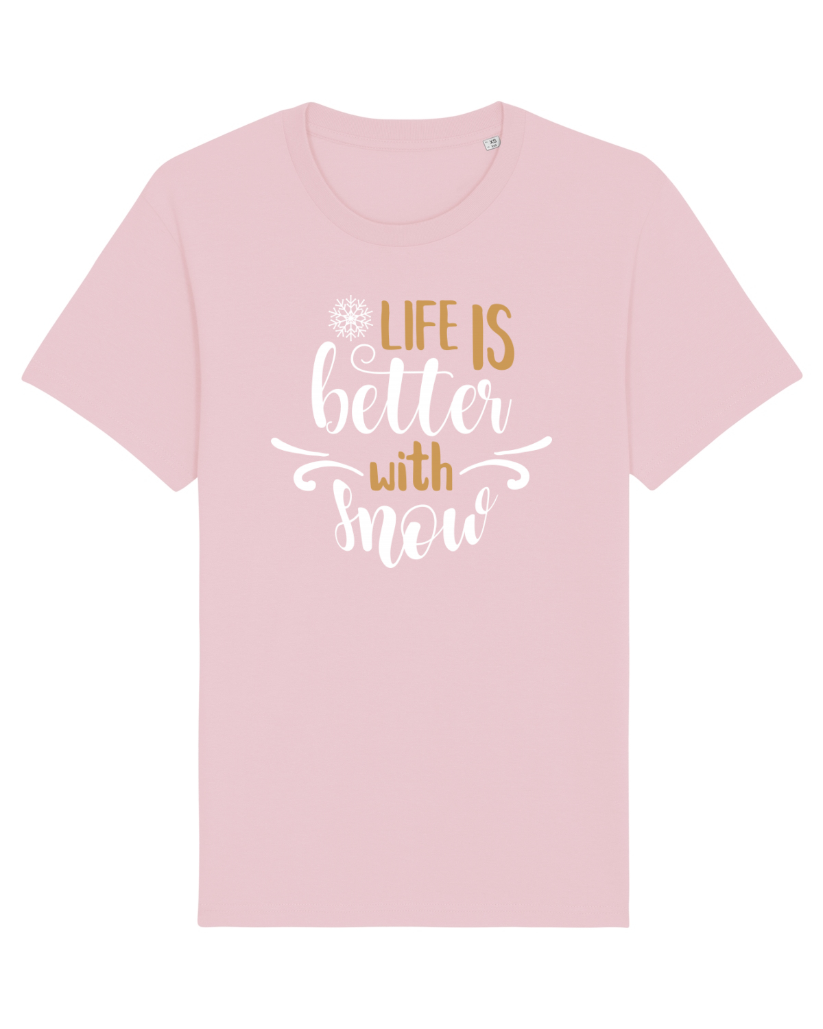 Tricou mânecă scurtă Unisex Rocker Cotton Pink