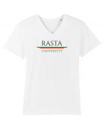 Rasta University Logo Tricou mânecă scurtă guler V Bărbat Presenter