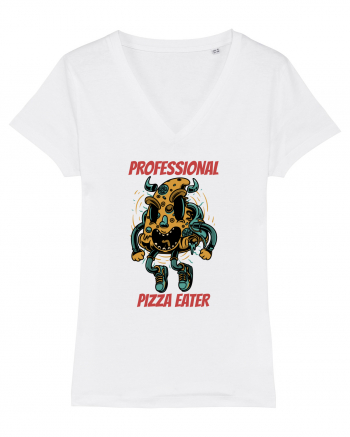 Professional Pizza Eater White