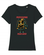 Professional Pizza Eater Tricou mânecă scurtă guler larg fitted Damă Expresser