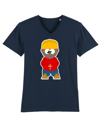 Cartoon Rapper French Navy