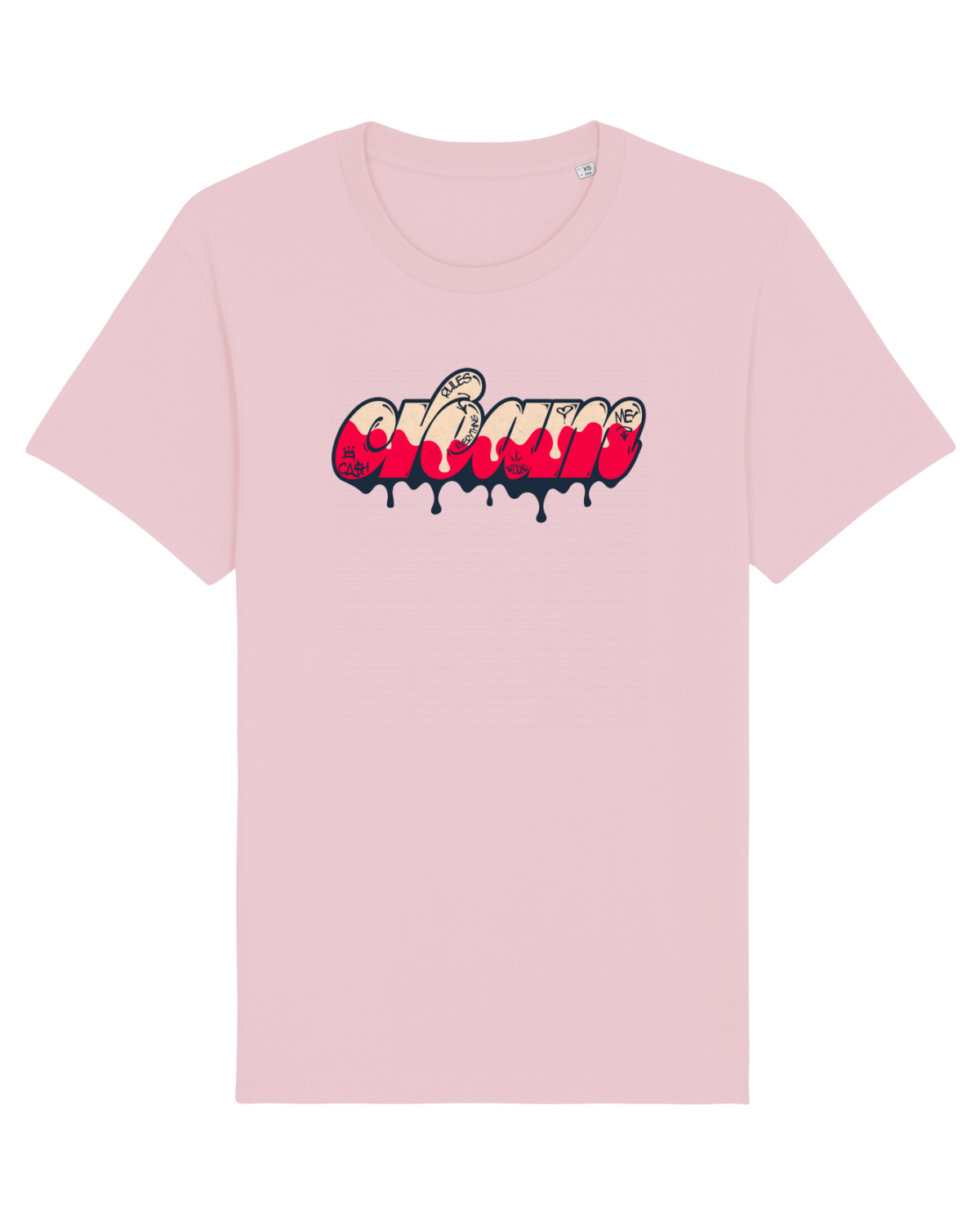 Tricou mânecă scurtă Unisex Rocker Cotton Pink