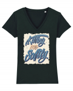 Killing me Softly Tricou mânecă scurtă guler V Damă Evoker