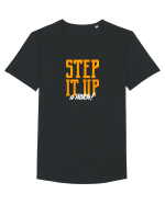Step it Up a Notch! Tricou mânecă scurtă guler larg Bărbat Skater