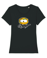Whudup! Tricou mânecă scurtă guler larg fitted Damă Expresser