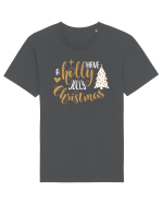 Mesaj tradițional de Crăciun Tricou mânecă scurtă Unisex Rocker