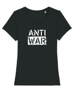 Anti War Tricou mânecă scurtă guler larg fitted Damă Expresser