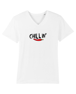 Chillin' Tricou mânecă scurtă guler V Bărbat Presenter