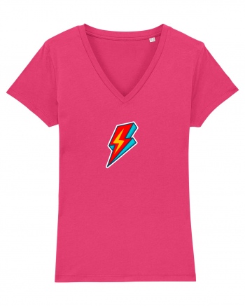 Retro  Lightning Bolt Raspberry