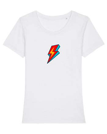 Retro  Lightning Bolt White