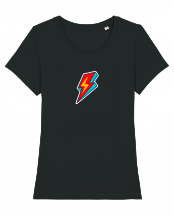 Retro  Lightning Bolt Black