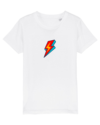 Retro  Lightning Bolt White