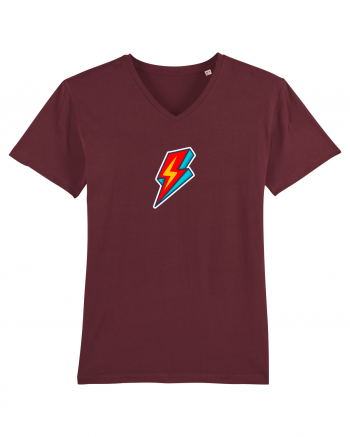 Retro  Lightning Bolt Burgundy