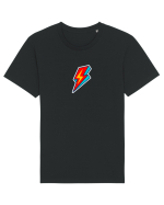 Retro  Lightning Bolt Tricou mânecă scurtă Unisex Rocker