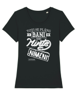 Zicatoare Alb Tricou mânecă scurtă guler larg fitted Damă Expresser