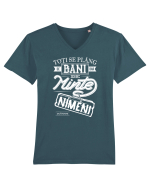 Zicatoare Alb Tricou mânecă scurtă guler V Bărbat Presenter