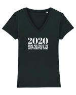 2020 Tricou mânecă scurtă guler V Damă Evoker