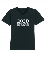 2020 Tricou mânecă scurtă guler V Bărbat Presenter