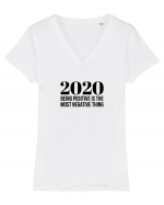 2020 Tricou mânecă scurtă guler V Damă Evoker