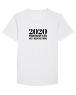 2020 Tricou mânecă scurtă guler larg Bărbat Skater