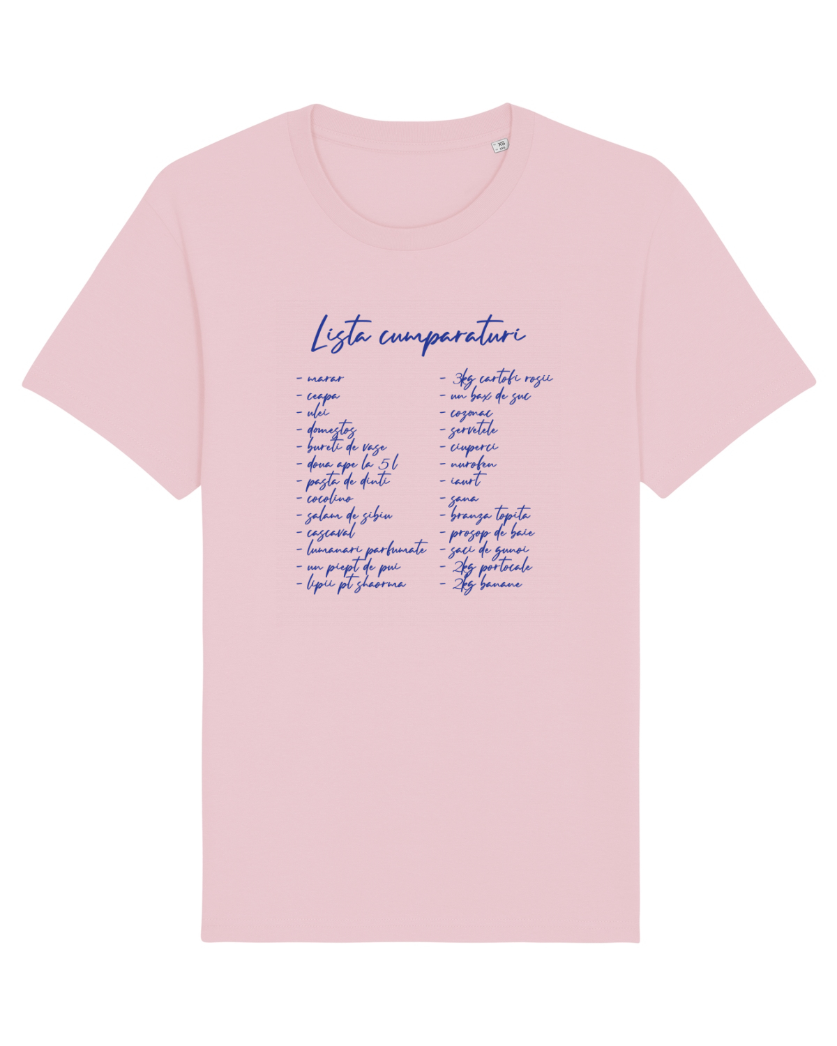 Tricou mânecă scurtă Unisex Rocker Cotton Pink